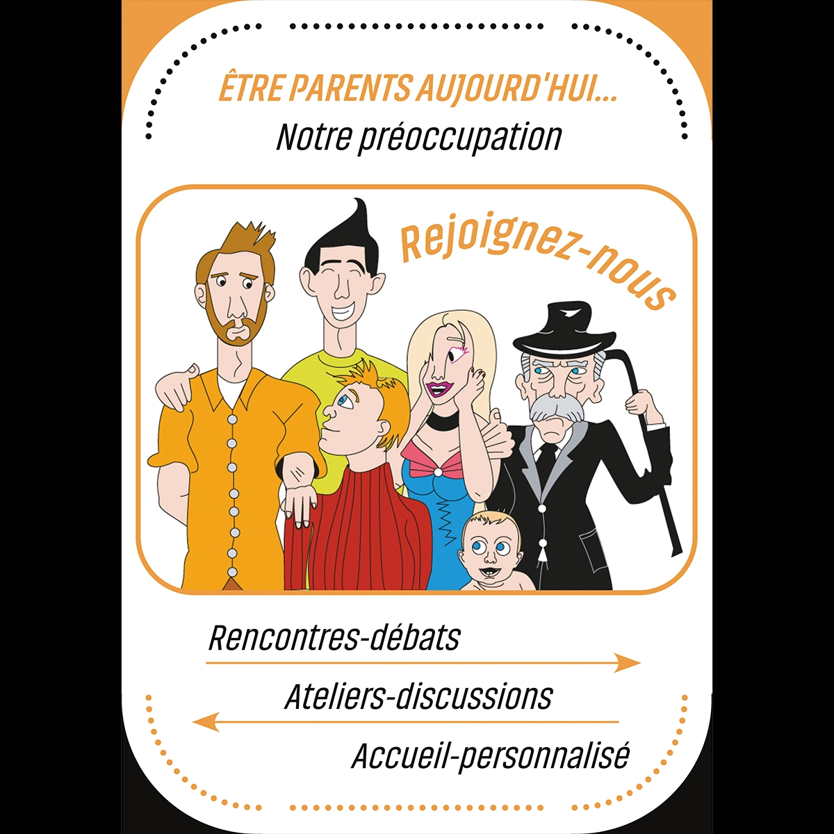 Affiche sur les problèmes parentaux mairie de Voisins