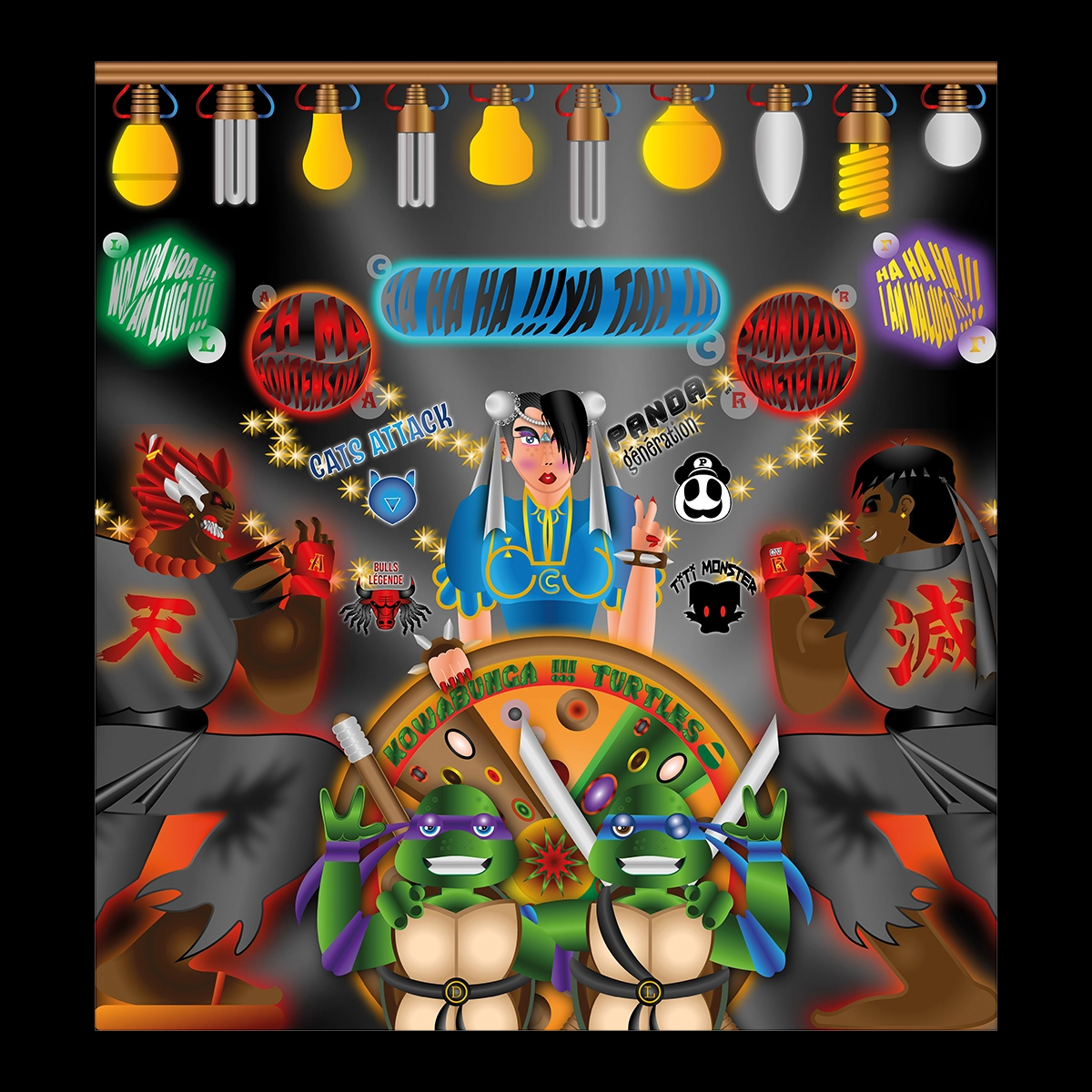 Illustration reprenant plusieurs franchises