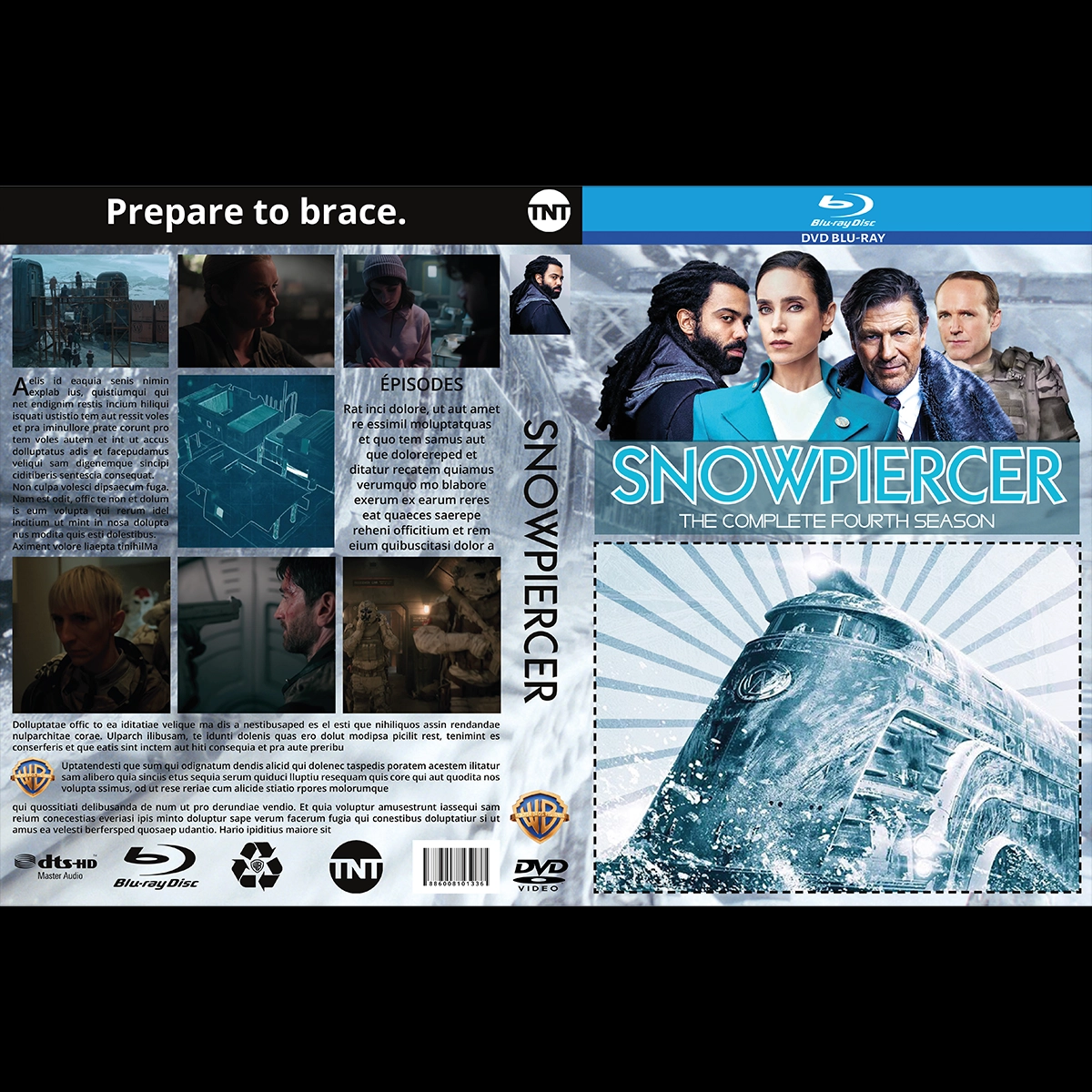 Jacquette de DVD réadaptation de la série Snowpiercer