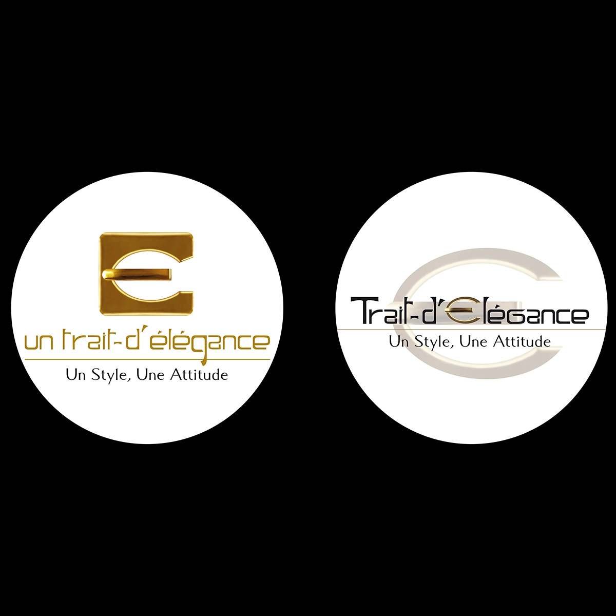 Logos pour la société un trait d'élégence vendeur de ceinture