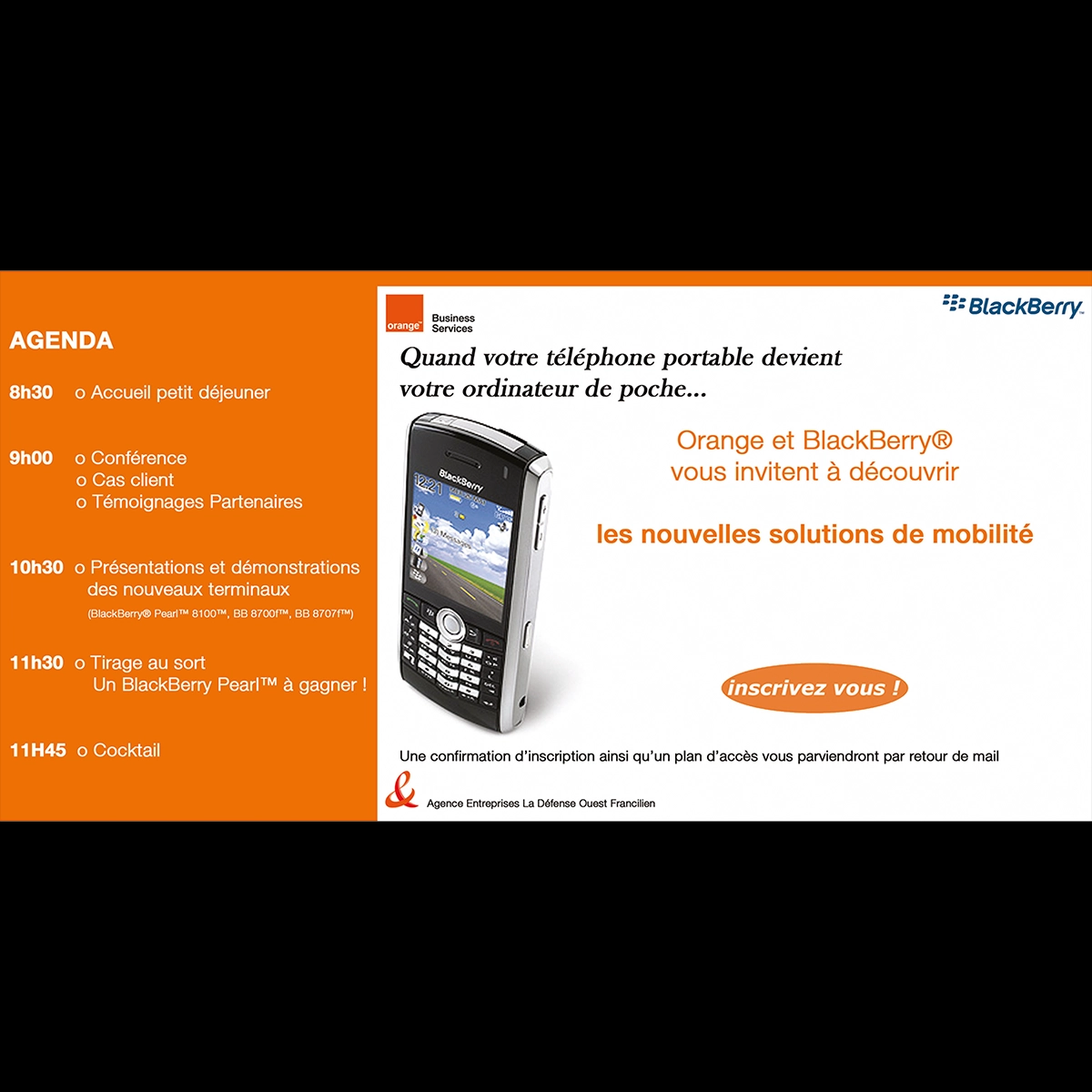 Newsletter promotionelle sur les nouveaux terminaux d'Orange