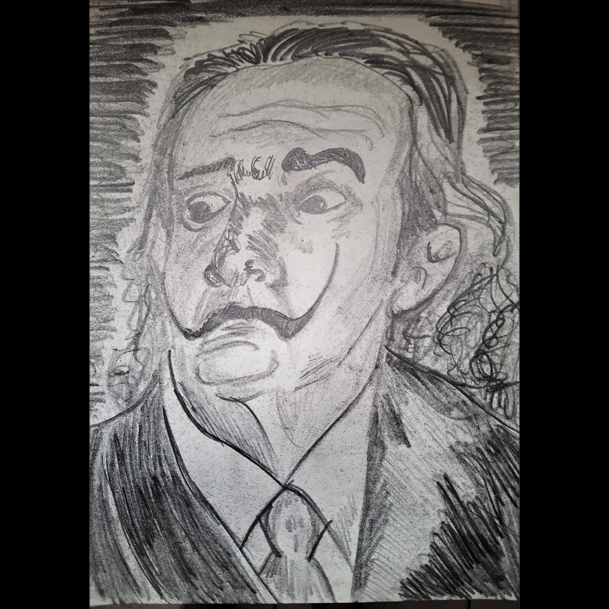 Portrait du peintre espagnol Salvador Dali