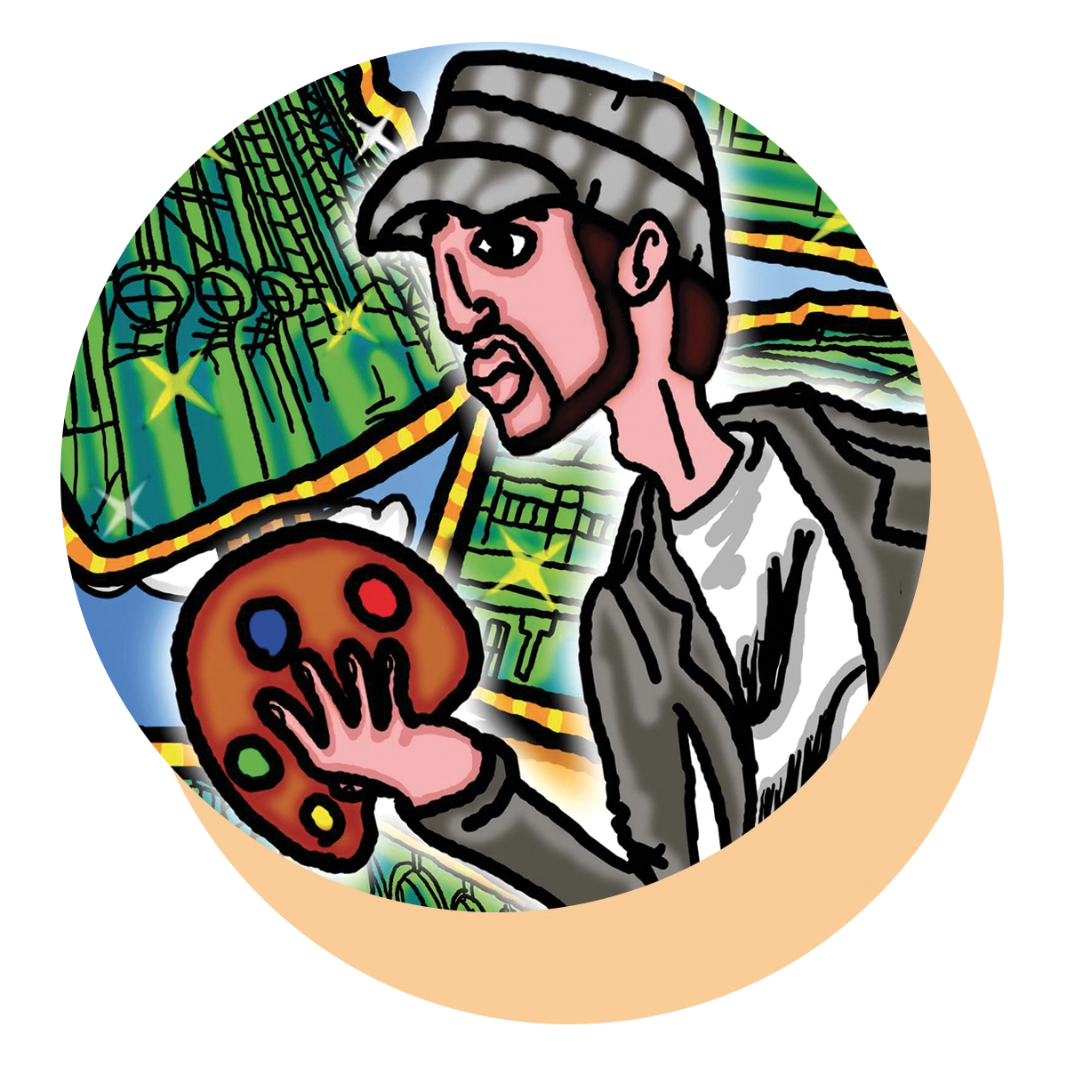 Illustration portrait mehdi